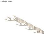 White Acrylic Led Coral Flush Mount Lamp - Minimalist 4/5 - Head Ceiling Lighting For Living Room