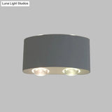 White Aluminum Led Wall-Mount Bedside Sconce For Bedroom With White/Warm Light