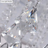 White Angel/Crystal Bead Flush Mount Led Bedroom Light - Simple Metal Design Multiple Sizes