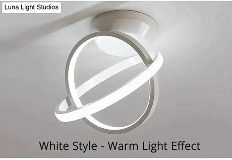 White/Black Color Ceiling Light Modern Led Corridor Lamp For Living Room Round Square Lighting Home