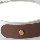 White/Brown Nordic Style Ceiling Lamp With Diffuser - 16’/19.5’ Diameter