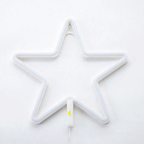 White Cartoon Shaped Led Nightstand Lamp Plastic Decorative Table Lighting For Bedrooms