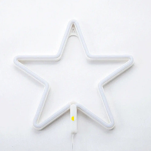White Cartoon Shaped Led Nightstand Lamp Plastic Decorative Table Lighting For Bedrooms