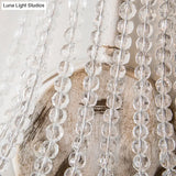 White Crystal Wall Mount Retro Light With Metallic Candlestick - Elegant And Timeless