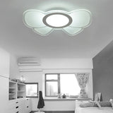 White Led Bow Ceiling Lamp For Girls Bedroom/Game Room - Cute & Stylish / 8’