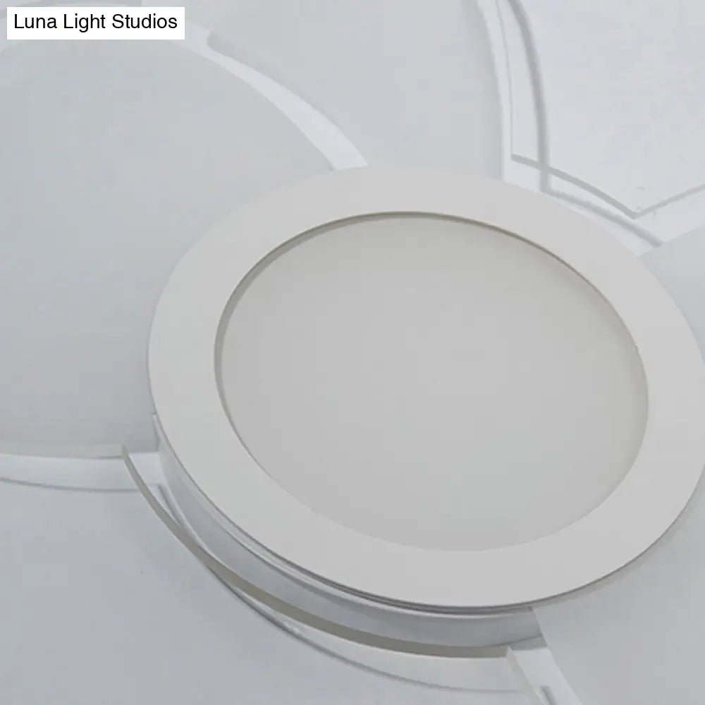 White Led Bow Ceiling Lamp For Girls Bedroom/Game Room - Cute & Stylish