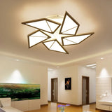 White Led Flush Ceiling Light: Acrylic Tangram - Shaped Innovatively Designed For Baby Room 5 / Warm