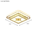 White Led Wide Ceiling Mount Flush Light Fixture - 14’/19.5’/23.5’ Width