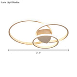 White Light Circular Flush Mount Led Ceiling Fixture (14’/19’/21.5’) For Hallways And Corridors