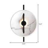 White Minimalist Acrylic Led Wall Sconce Lamp With Warm/White Light