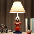 White Resin Sport Balls Nightstand Lamp - Single-Bulb Kids Table Light With Empire Shade / A