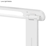 White Rotatable Led Desk Lamp - Simple Style For Bedside Reading