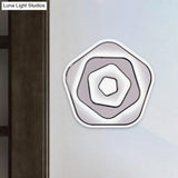 White Scandinavian Led Acrylic Sconce Light For Study Room - Wall Lighting Fixture With Warm And