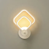 White Shaded Led Wall Light For Living Room - Simplicity Meets Acrylic Mount Lighting / D