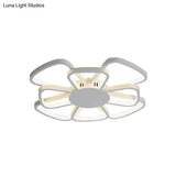 Windmill Led Flush Mount Ceiling Lamp For Living Room - Beautiful Acrylic Lighting