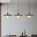 Wire Cage Down Lighting Pendant With Metal Shade - Modern Style Fixture