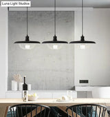 Wire Cage Down Lighting Pendant With Metal Shade - Modern Style Fixture
