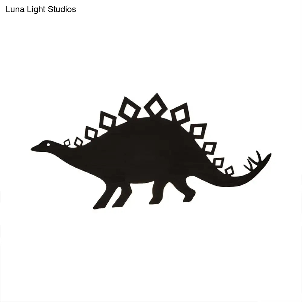 Wooden Led Animal Dragon Titanosauria Wall Sconce For Boys Bedroom Or Nursery