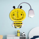 Yellow Bee Wall Light - Cartoon Plastic Sconce For Boys And Girls Bedroom