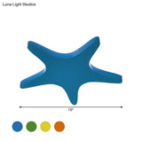 Yellow/Orange/Blue Led Cartoon Star Ceiling Light For Kids Room